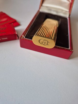 Mechero Cartier Vintage Dorado