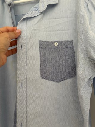 Camisa Bershka azul talla M