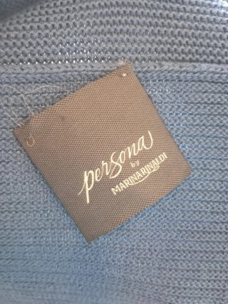 Cardigan Marina Rinaldi cotone blu taglia S