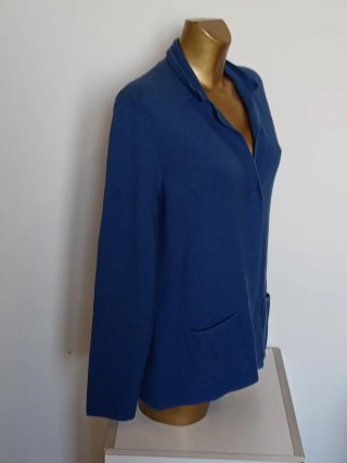 Cardigan Marina Rinaldi cotone blu taglia S