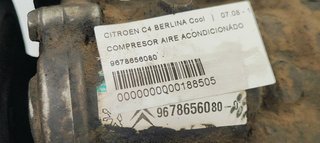 COMPRESOR AIRE ACONDICIONADO CITROEN C4 BERLINA C