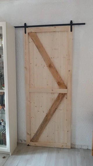 Puerta Rústica Madera Estilo Granero