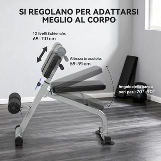 Banco Romano Multifuncional, Silla Romana Plegable Con Inclinación Altura Regulable para Hiperextensiones Espalda, Banco Abdominales Pesas Fitness para Entrenamiento Gimnasio Casa, Capacidad 150Kg