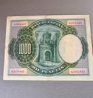 Billete 1000 pesetas 1928 SC