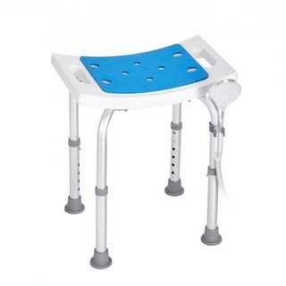 Silla de Ducha, Taburete de Ducha de Altura Ajustable, Asiento de Ducha para Ducha o Bañera, Banco Antideslizante para Bañera para Ancianos Discapacitados, Capacidad de 158.8 kg
