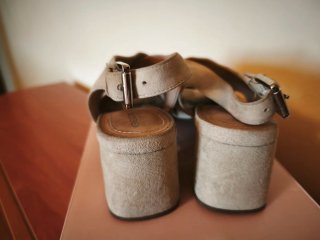 Sandalias de ante Geox Beige Talla 36