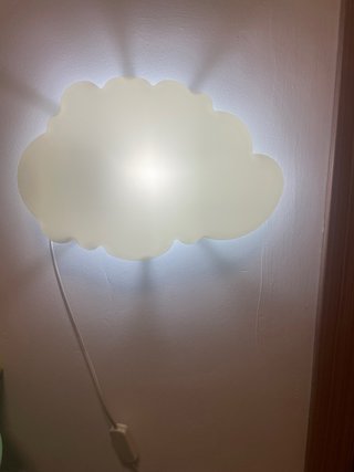 Lamparita nube pared