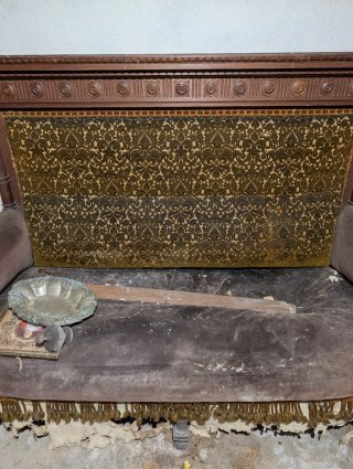 Sofá antiguo madera maciza