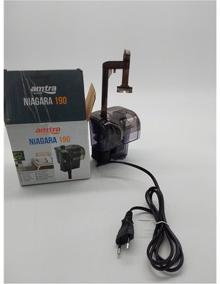 Crocci Amtra - Filtro Acquario Esterno Niagara 190 It/h - 3,0 Watt - per acquari da 10/25 Lt - Spina britannica - installazione a M