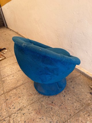 Sillón Retro Azul Vintage
