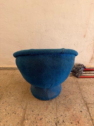 Sillón Retro Azul Vintage