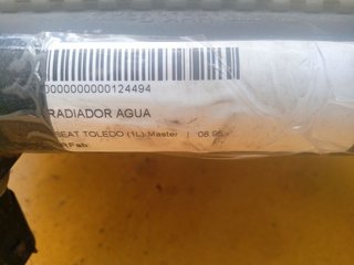 RADIADOR AGUA SEAT TOLEDO (1L) *