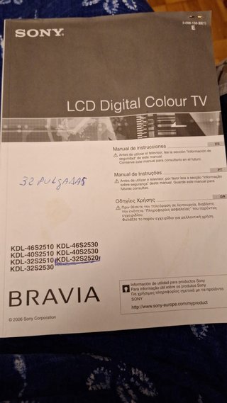 Televisor 32” sony