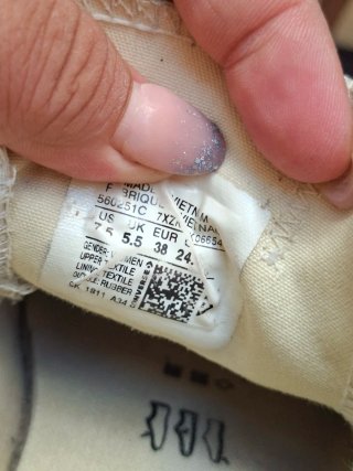 Converse Scarpe Bianche e Nere patform 38