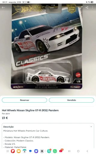 Hotwheels Datsun 240Z Art Cars Rosa