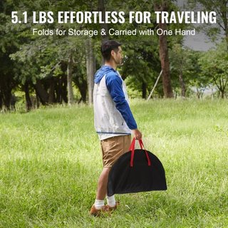 Mesa de Camping Plegable, Mesas Laterales Portátiles para Exterior, Mesa Ligera Plegable, Mesa de Trabajo Ultra Compacta de Tela Oxford 600D y Acero con Gran Almacenamiento y Bolsa de Transporte, ...