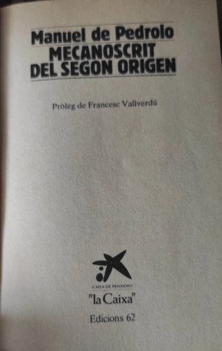 Mecanoscrit del segon origen