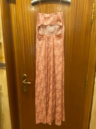 Vestido largo estampado tirantes