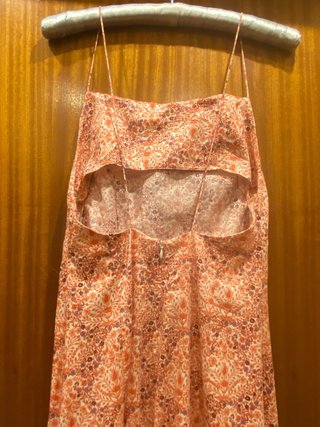 Vestido largo estampado tirantes