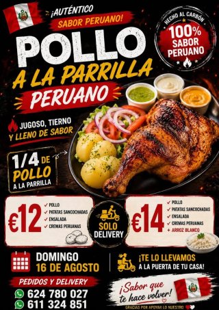 Pollada Peruana a la Parrilla BARCELONA CALELLA