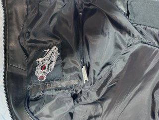 CAZADORA de moto de cuero hombre