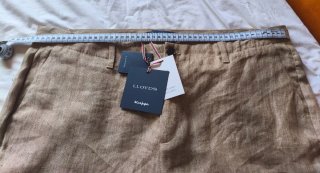 Pantalón largo beige