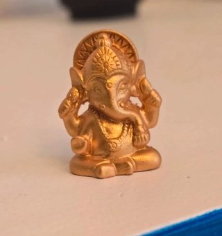 Figura Ganesh Metal Dorado