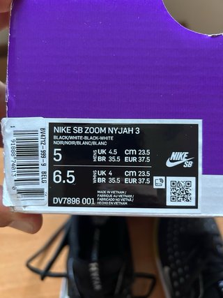 Nike SB Zoom Nyjah 3 Nero Tg 37.5