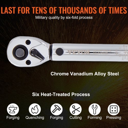 Llave de Torque, Llave de Torque de Click de 0.6 cm, Juego de Llave de Torque Ajustable de Doble Dirección, Kit de Llave de Torque con Escalas de Doble Rango y Varilla de Extensión