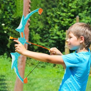 Set di Arco e Frecce per Bambini, 2 Set di Tiro con Arco LED Illuminato con 20 Frecce con Ventosa, Bersaglio in Piedi, 2 Fondine, 2 Pistole, 20 Palle Morbide, 3 Bersagli, Giocattolo...