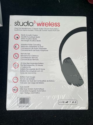 Auriculares Beats Studio3 Wireless Negros