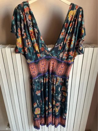 Vestito MANGO fantasia floreale Tg L