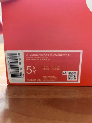 Nike JR ZoomVapor 16 Academy TF Scarpe Calcio 38