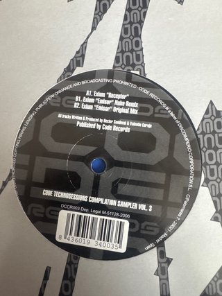 Vinilo Code Technosessions Compilation Sampler Vol