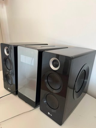 Minicadena LG Negra y Plateada