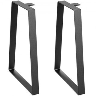 Gambe da Tavolo in Acciaio Trapezoidale da 406,4 mm, Set di 2 Gambe di Ricambio per Tavoli da Caffè DIY, Scrivanie Moderne, Panchine, Comodini, Divani, Carico Massimo 181,4 kg, Gambe di Installazione...