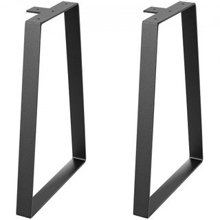 Gambe da Tavolo in Acciaio Trapezoidale da 406,4 mm, Set di 2 Gambe di Ricambio per Tavoli da Caffè DIY, Scrivanie Moderne, Panchine, Comodini, Divani, Carico Massimo 181,4 kg, Gambe di Installazione...
