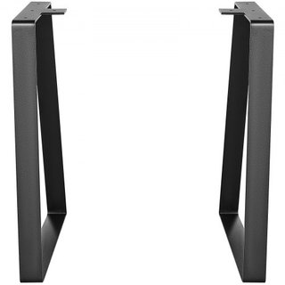 Gambe da Tavolo in Acciaio Trapezoidale da 406,4 mm, Set di 2 Gambe di Ricambio per Tavoli da Caffè DIY, Scrivanie Moderne, Panchine, Comodini, Divani, Carico Massimo 181,4 kg, Gambe di Installazione...
