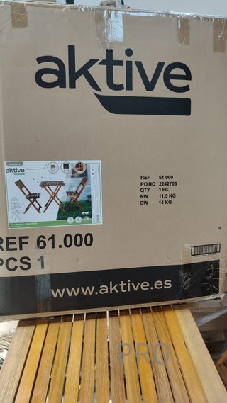 Set da giardino Aktive Garden 2 sedie+tavolo
