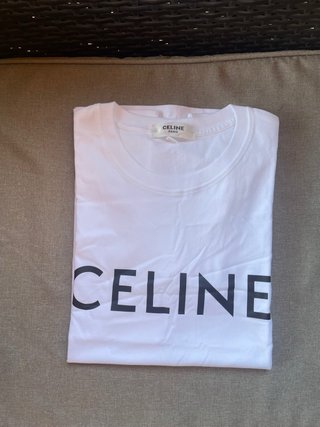T-shirt Celine bianca