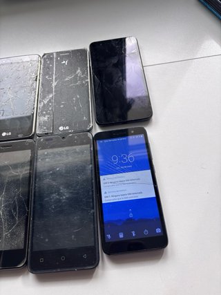 Lote 10 móviles para piezas — LG, Huawei, Alcatel