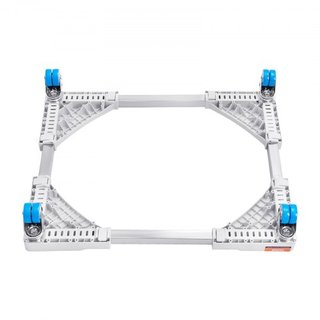 Soporte para Mini Nevera Pedestal Universal para Lavandería, Soporte de Refrigerador Ajustable con Ruedas Suaves, Base Multifuncional para Lavadora y Secadora, Expandible de 381-615mm