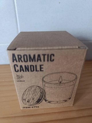 Vela Aromática Vainilla con Tapa Bambú
