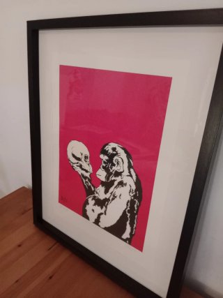 Pintura ¿Seré o no seré? Autor Bifu