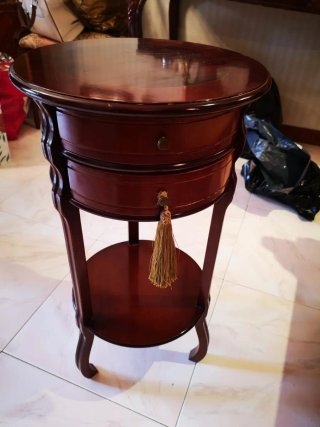 Lote Muebles Antiguos Madera y Tela