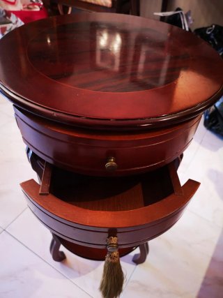 Lote Muebles Antiguos Madera y Tela