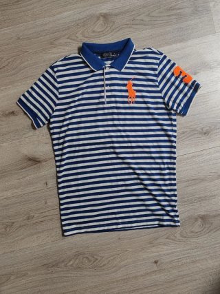 Polo Ralph Lauren righe blu/bianco taglia S