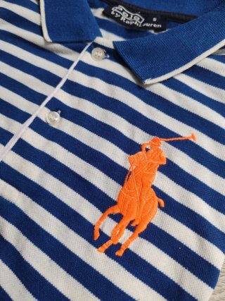 Polo Ralph Lauren righe blu/bianco taglia S