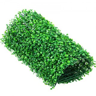 12PCS 10x10 pollici Pannelli di Bosso Artificiale, Tappeto da Parete in Bosso, Fondo Erba Artificiale, Schermo di Siepe di Privacy Protetta UV per Giardino Interno Esterno, C...