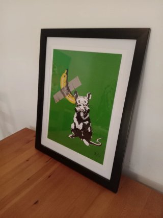 Pintura Hambre y Arte I. Autor Bifu
